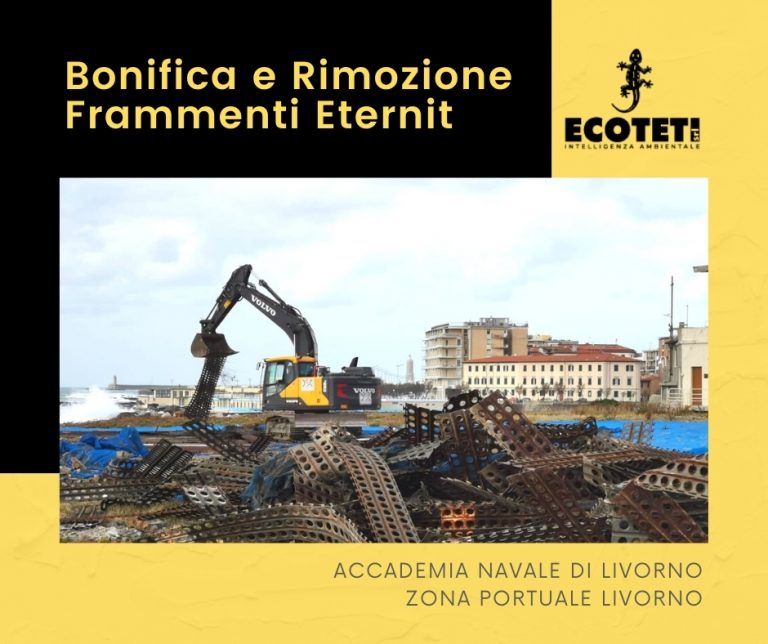 Bonifica e Rimozione Frammenti Eternit - Ecoteti srl per Accademia Navale di Livorno