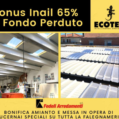 Bonus Inail 65% a Fondo Perduto PRATICA ED INTERVENTO ECOTETI SRL