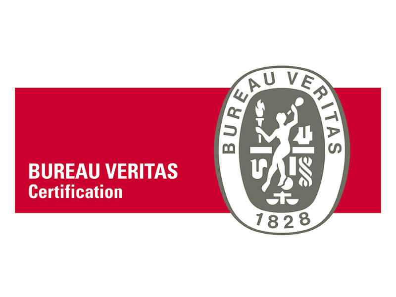 Logo Bureau Veritas Certification - Ecoteti srl Azienda Certificata ISO 9001:2015 per Lavori di bonifica amianto e Trasporto e raccolta rifiuti pericolosi e non pericolosi.