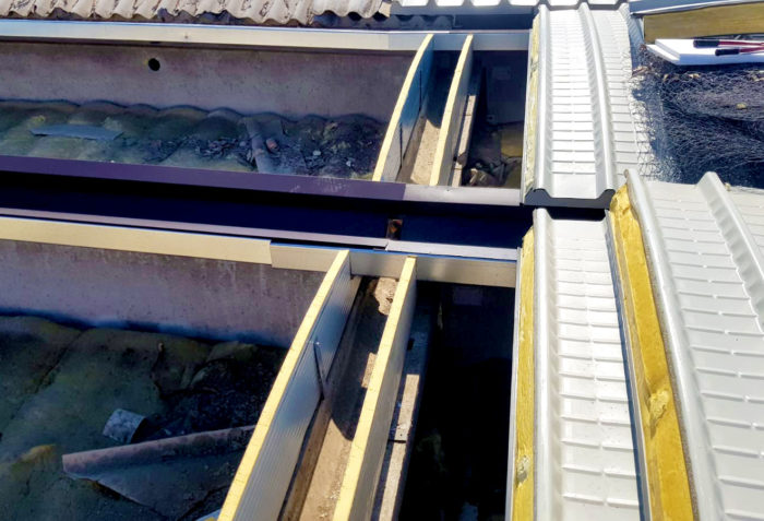 Rimozione lastre fibrocemento di copertura e rifacimento tetto, Cecina - Livorno - prima dell'intervento di Ecoteti srl